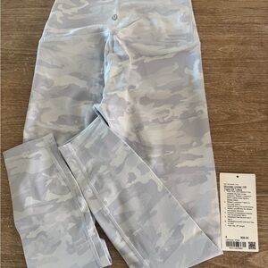 lululemon athletica Light Gray Camo High-Rise Leggings